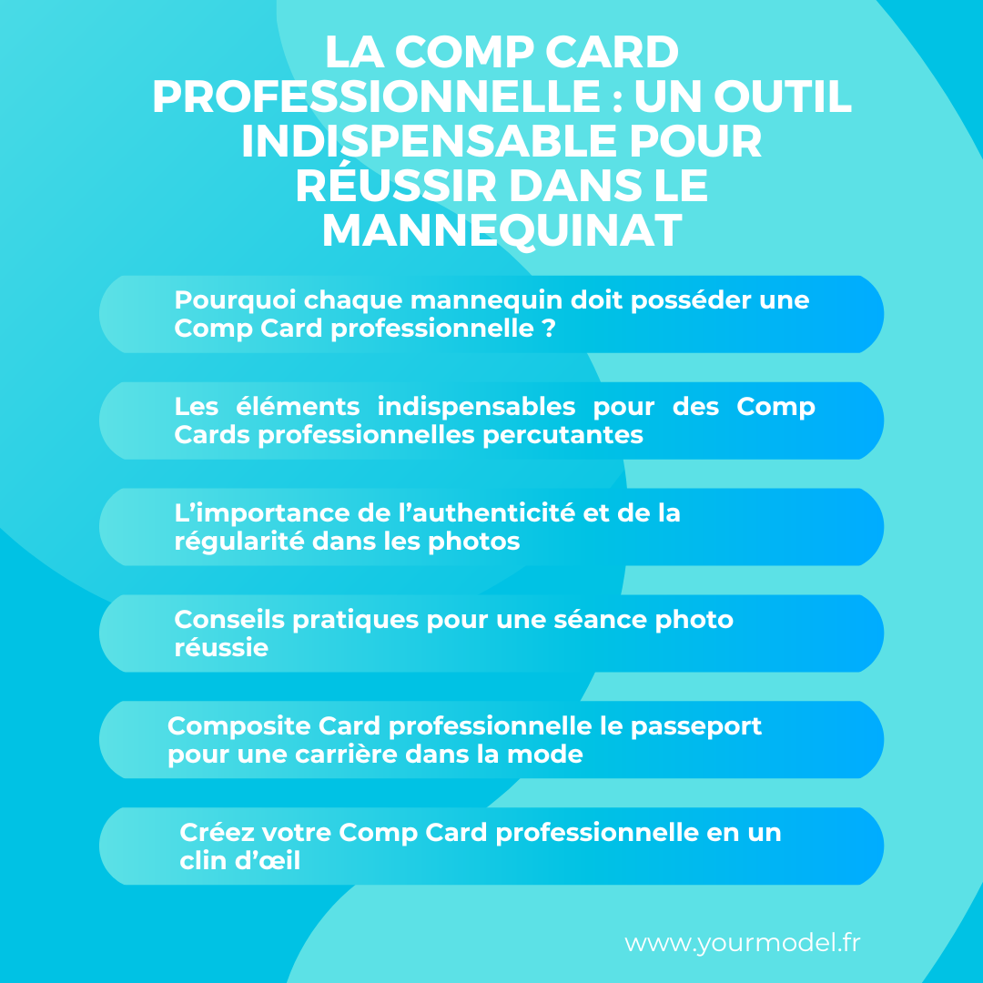 comp card professionnelle